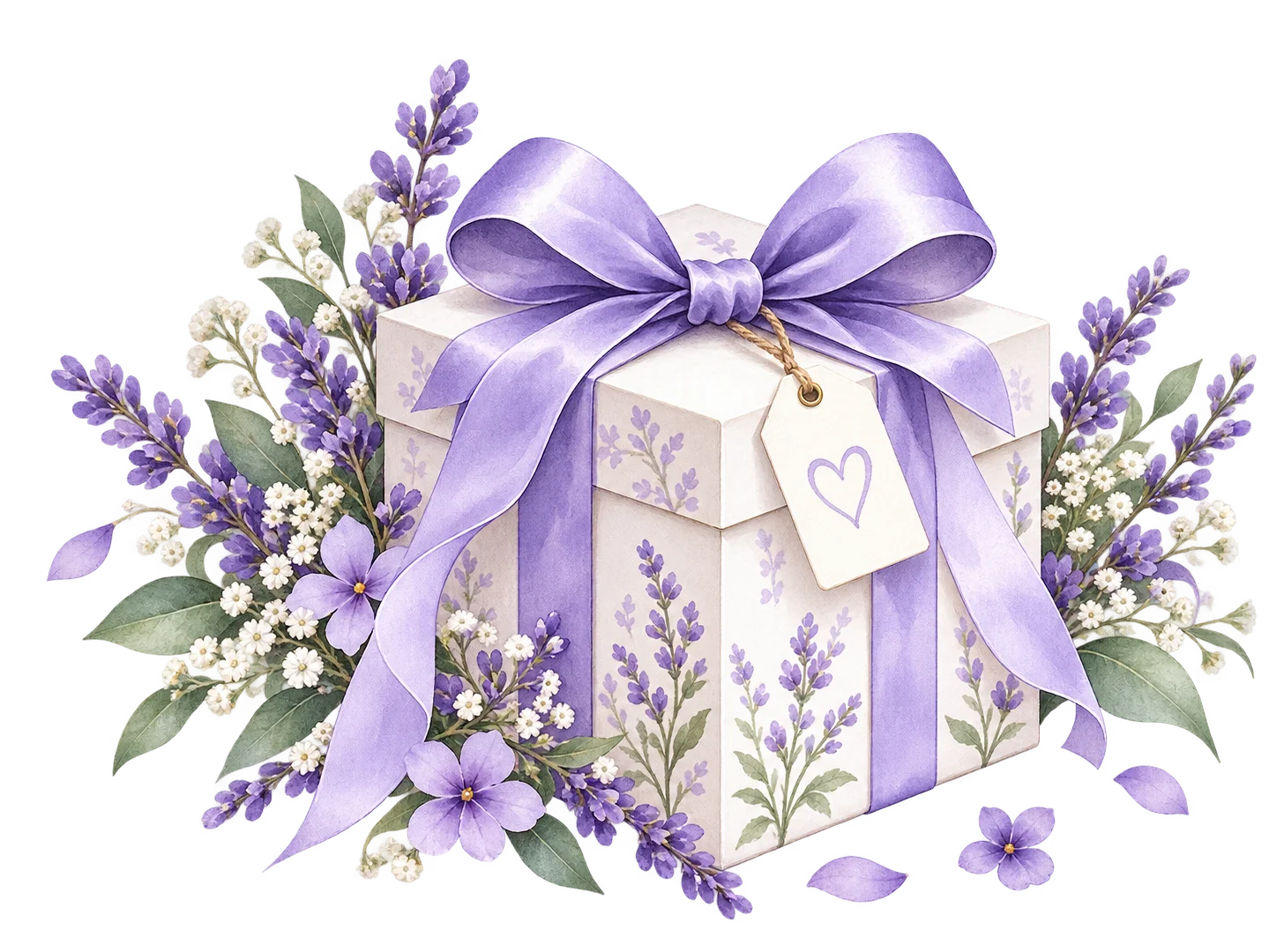 Hộp quà lavender mừng cưới